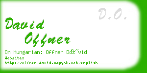 david offner business card